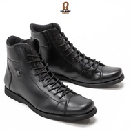 Sepatu Pria Boots Like BALLY Kulit Sapi  Model Casual 10 Hole  B-3013 Boot Casual Formal