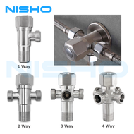 Nisho SUS304 Stainless Angle Valve 1/2 NPT ( 20mm ) 1 Way, 2 Way, 3 Way, 4 Way Bathroom Sink Water Tap
