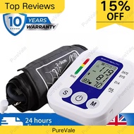 PureVale Arm Type Rechargeable Digital Blood Pressure Monitor Original Accurate Meter Large