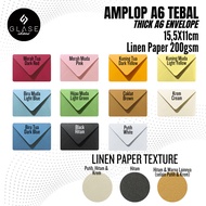 Thick Linen Envelope A6 15.5x11cm invitation envelope A6 envelope linen envelope Card envelope