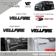 dac toyota vellfire anh20 2008-2014 car logo emblem accessories pnp