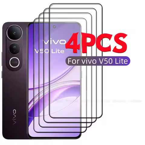 1/2/3/4PCS Full Cover Glass For Vivo V50 Lite Glass Vivo V50 Lite 5G Tempered Glass 9H Protective Sc