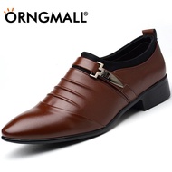 ORNGMALL Plus Size 38-48 Men's Pointed Leather Shoe Breathable Formal Shoes Casual Business Shoes Dress Oxford Party Office Wedding Shoes Formal Shoes for Men