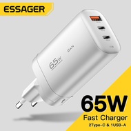 Essager USB Type C Charger GaN Fast Charge Charger 65W QC3.0 PD3.0 USB Charger Cell Phone For IPhone