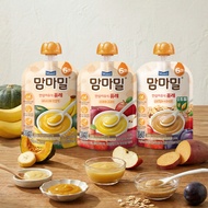 Mamma Meal Safe BabyFood 6Months 100g 3 flavor/KOREAN BABY MEAL PORRIDGE & PUREE POUCH/baby food ins