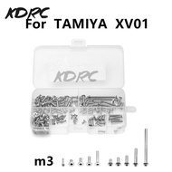 RC Car  TAMIYA XV01 Screws Set Stainless Steel M3 Hexagon Socket Screw Flat Round Head For 1/10 RC C
