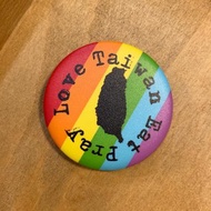 彩虹台灣 - 性別平等LGBTQ友善壓克力徽章別針