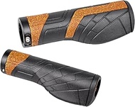 GORIX Bike Ergo Grips Cork Bar End Lock On Handlebar Mountain Bicycle MTB Mini Velo (GWR 1960)