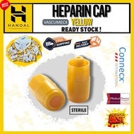 Heparin Cap Yellow CONNECX [Original] Sterile Injection Stopper for IV Cannula Penutup Heparin Kunin