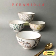 PYRAMID I FLOWER LEAF bowl 4.5 INCH CERAMIC I 11 CM I ceramic bowl hampers I porcelain bowl