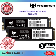 Acer PREDATOR GM7000 4TB / 2TB with Heatsink PC PS5 GEN 4x4 SSD Gaming Storage GEN4 PCIE M.2 2280