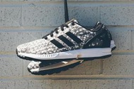 S.G Adidas ZX Flux Weave Originals B34472 三角 幾何 拼接 黑 灰白 男款