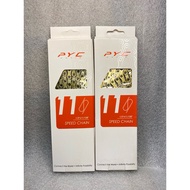 PYC 11 Speed Gold Chain 11 Speed Bicycle Chain