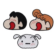 [Flight Tribe] Xiaoxin Xiaobai Xiaokui Cartoon Anime Clothes Embroidery Hole Self-Adhesive Cloth Sti