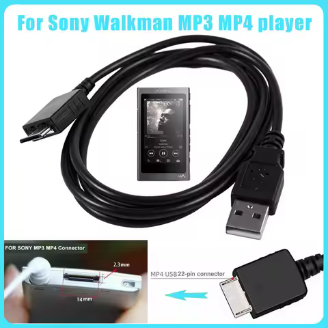 【Fast Delivery】USB Data Sync Charging Cable for Sony Walkman MP3 MP4 Player For NW-A55 A56 A57 NW-A3