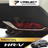 Honda HR-V Rear Reflector Chrome Lining Fog Light Lamp Cover trim HRV / VEZEL 2015-2019 Car Accessor
