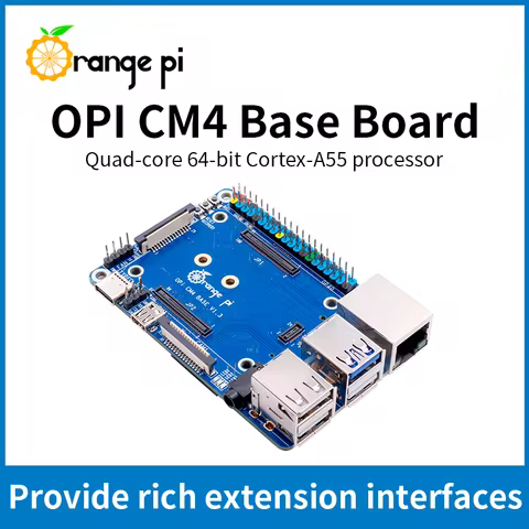 Orange Pi CM4 Base Board Compute Module 4 with M.2 M-KEY Slot Gigabit Ethernet RJ45 Suitable for OPi