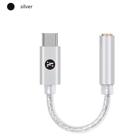 【Ship Within】 JM12 Digital Audio Decoding Adapter Headphone Amplifier Small Tail KT02H20 TYPEC to 3.