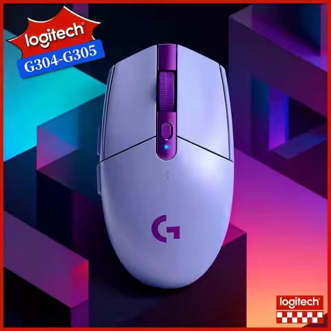 Logitech G304 Wireless Gaming Mouse 12000 DPI HERO Sensor LIGHTSPEED 1Ms 9-Month Battery Symmetrical