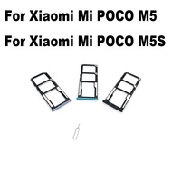 1x For Xiaomi POCO M5 M5S Sim Card Tray Slot Holder Socket Adapter Repair Parts Replacement