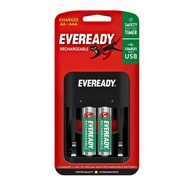 Eveready AA/AAA Charger With 2AA 1300mAh Rechargeable Battery