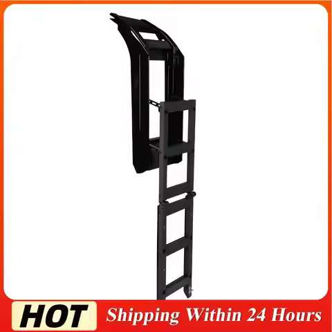 Foldable Lift Ladder Aluminum Alloy Telescopic Deployable Side Ladder for Land Rover Defender 90/110