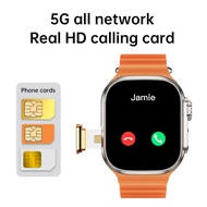 【4G SIM Card】4G Android Smart Watch With SIM Card Slot And WIFI WS9 Ultra 4G Dual Camera Video Call GPS Heart Rate Smartwatch Series 9 Ultra Watch With Play Store DIJQ
