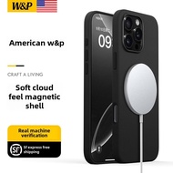 W&P เคสแม่เหล็ก iPhone สําหรับ iPhone16ProMax เคส / เคส iPhone16Pro / เคส iPhone16 เคสแม่เหล็กซิลิโ