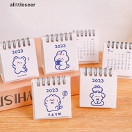 EE  2023 Cute Creative Mini Desk Calendar Decoration Stationery School Supplies Kawaii Desk Calendars Animal Office Supplies n