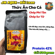 Gói 500gram Cám Tăng Màu Đỏ Cho Cá Chép Phi Tần Chép Sư Tử Ranchu Ping Pong Oranda JM AQUA TAIWAN
