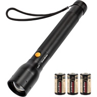 EverBrite Ultra Bright Tactical Flashlight, 900 Lumen Zoomable Adjustable Focus, 3 Light Modes, Heav
