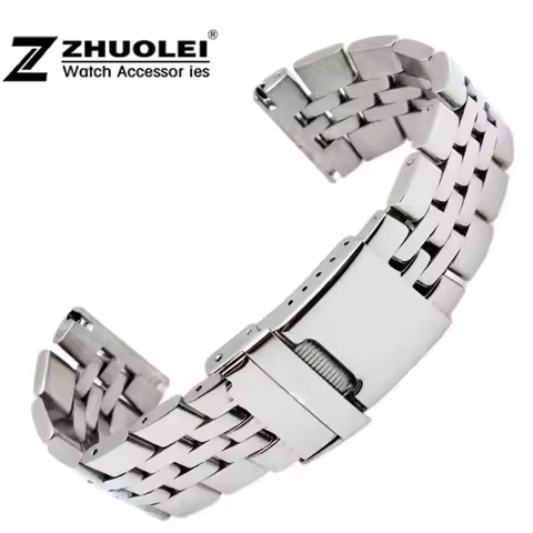 22mm 24mm High Quality Solid Stainless Steel Watch Bracelet for men's Breitling watch band