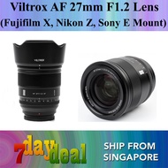 Viltrox AF 27mm F/1.2 Pro APSC Lens E FE / X / Z Mount F1.2