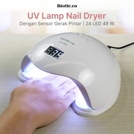 UV Lamp Nail Dryer LCD Sensor 24 LED 48W, UV LED Nail Gel Lamp Fast Drying - SUN5