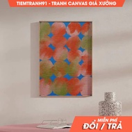 Wall Painting, Colorful Dots Geometric Wall Art, Colorful Big Polkadots Painting Printable Art, come