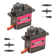 2pcs MG90S 9G Micro Servos Mini MG90 Metal Gear Servo Motor Kit for Smart Robot RC Helicopter Airpla