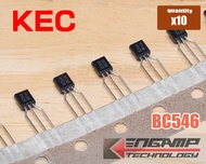 (สินค้ามีตัวเลือก) [TR] BC546 หรือ BC556 KEC Transistor 0.1A 65V 0.5W TO-92