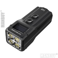 Nitecore T4K 4000 Lumens USB-C Built-in Rechargeable Li-ion Quad-Core Intelligent Keychain Light mul