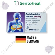 Sandoz Acetylcysteine 600mg Effervescent tablets 10 tablets