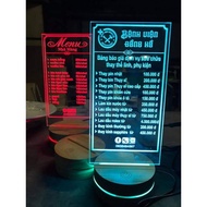 Bar Menu, mennu with lights (free content design). Large quantity available