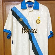 Inter Milan Away 1993-94 Away Player Issue Baju Bola Original Asli XL