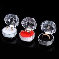 Crystal Ring Box Engagement Ring Holder/