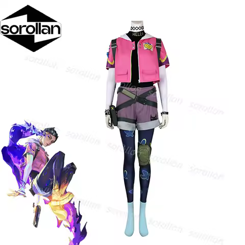 Clove Cosplay Costume Game Valorant Clove Immortal Cosplay Costume Women Combat Uniform Halloween Pa