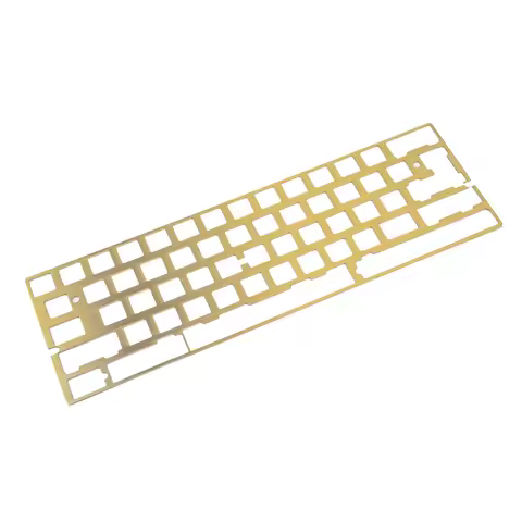 60% 61 64 Layout Minila Universal Alu Brass Steel 2U 2.25U Shift Plate For GH60 DZ60 Bface Gaming Ke