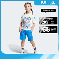 adidas ไลฟ์สไตล์ ชุดเสื้อยืดและกางเกงขาสั้น ADIDAS MARVEL AVENGERS เด็ก สีขาว JZ3573