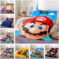 Super Mario Game Blanket for All Occasions - Soft and Warm Bedding for Sofa, Office, Lunch and Air C