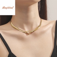 Original 916  gold  Heart Necklace Women's Short 18k Gold Heart Necklace Jewelry