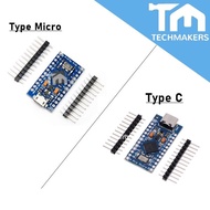 Arduino Pro Micro / Type C M ATmega32U4 5V 16MHz Solderless ProMicro ATmega Techmakers