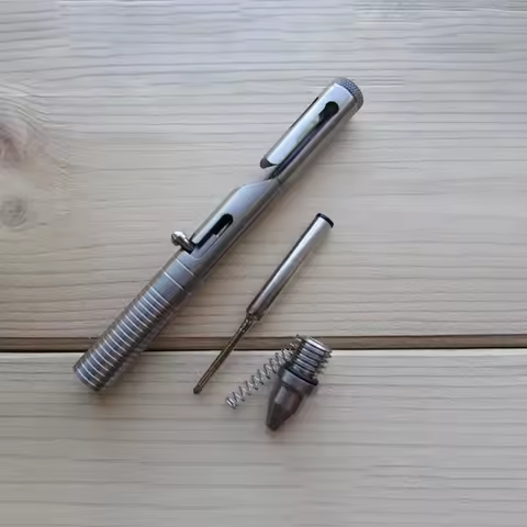 1pc TC4 Titanium Alloy CNC Machined Boker Plus 09BO089 CID CAL.45 Tactical Bolt Pen Outdoor Gadgets
