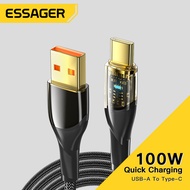 Essager 7A USB Type C Cable PD 100W Fast Charging Wire USB-C Charger Data Cord For Samsung Huawei P5